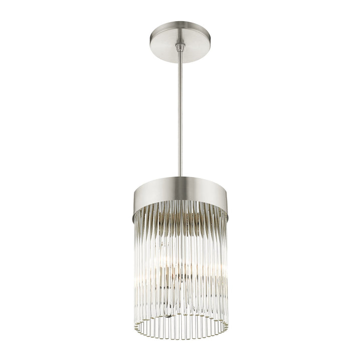 3 Light Brushed Nickel Chandelier