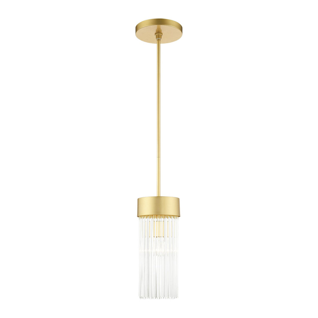 1 Light Soft Gold Chandelier by Livex Lighting