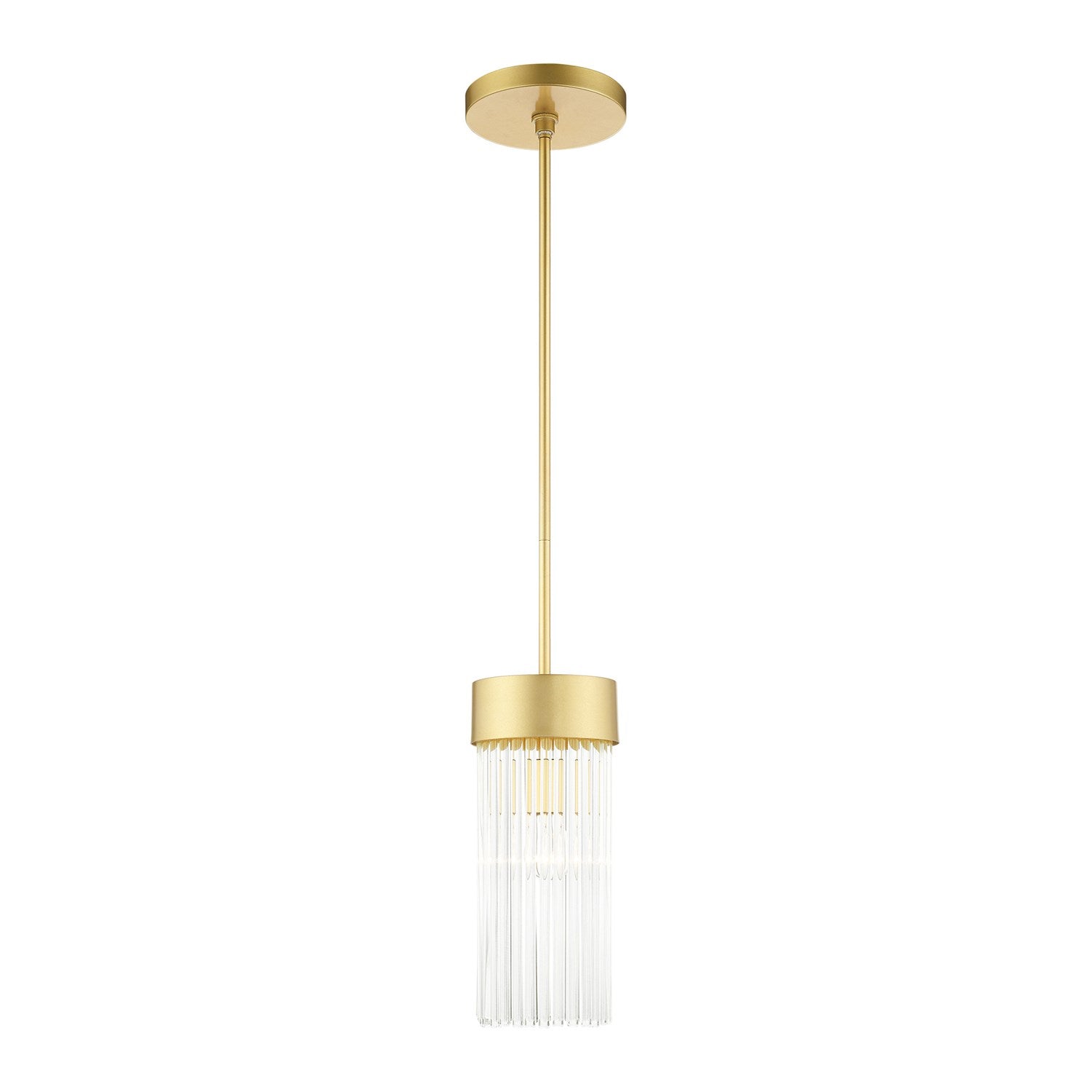 1 Light Soft Gold Chandelier by Livex Lighting