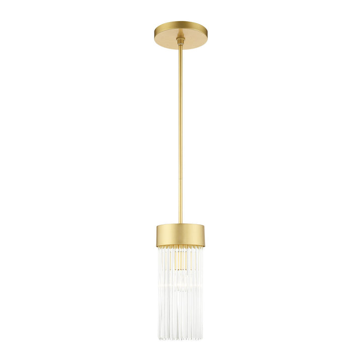 1 Light Soft Gold Chandelier by Livex Lighting