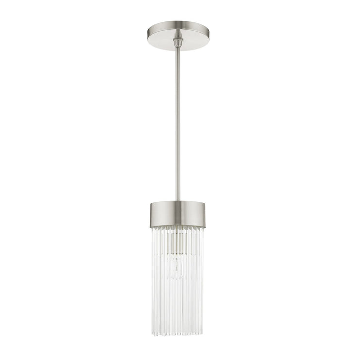 1 Light Brushed Nickel Chandelier