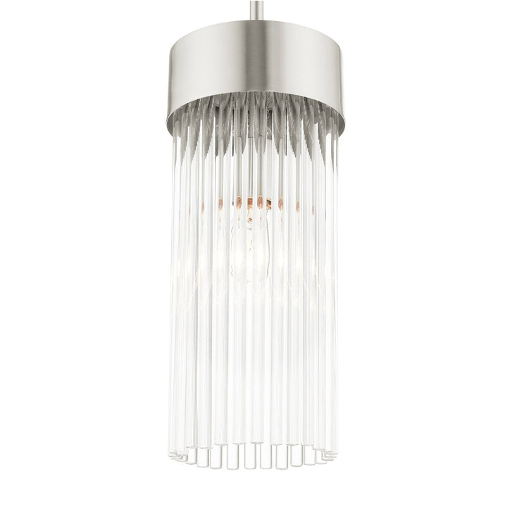 1 Light Brushed Nickel Chandelier