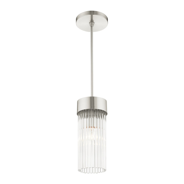 1 Light Brushed Nickel Chandelier