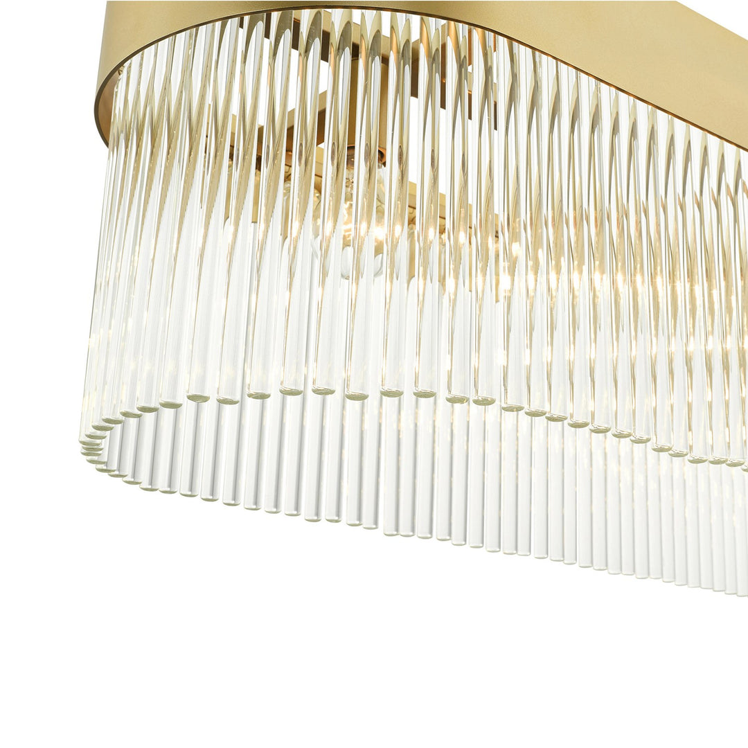 6 Light Soft Gold Chandelier