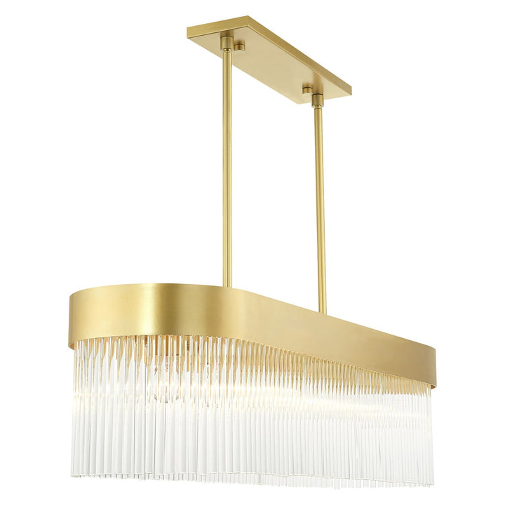 6 Light Soft Gold Chandelier