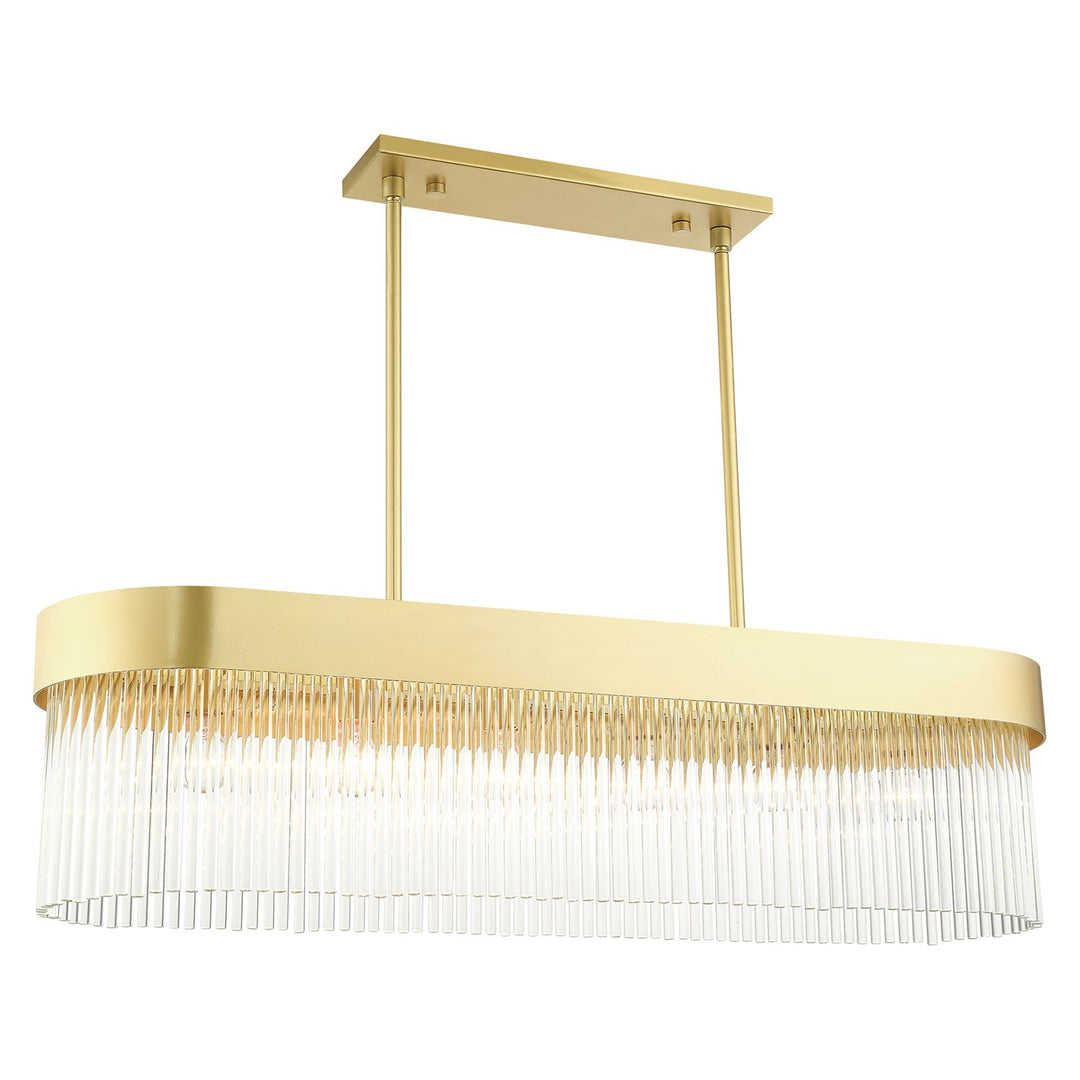 6 Light Soft Gold Chandelier