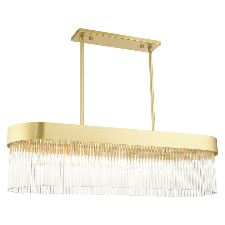 6 Light Soft Gold Chandelier