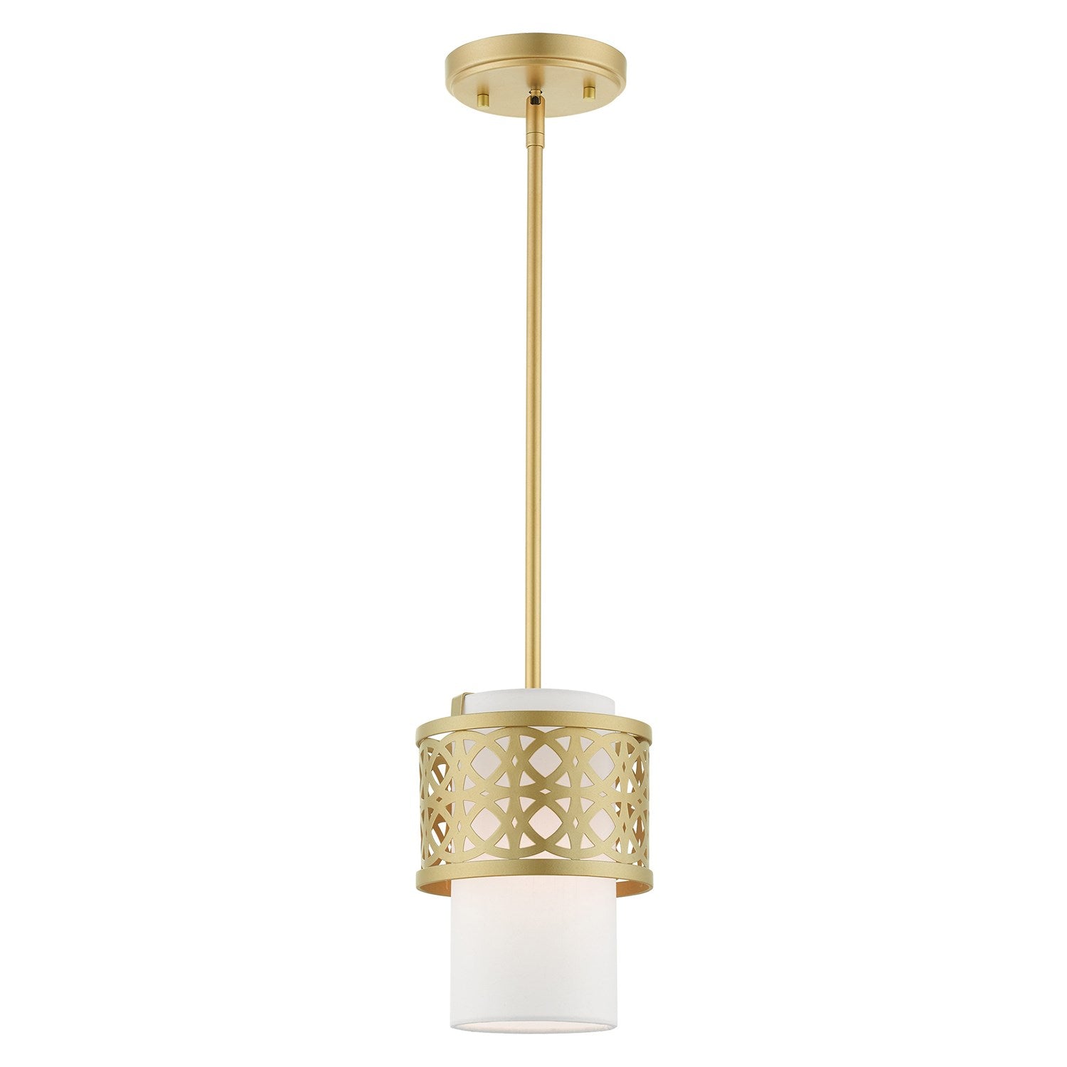 1 Light Soft Gold Single Pendant by Livex Lighting