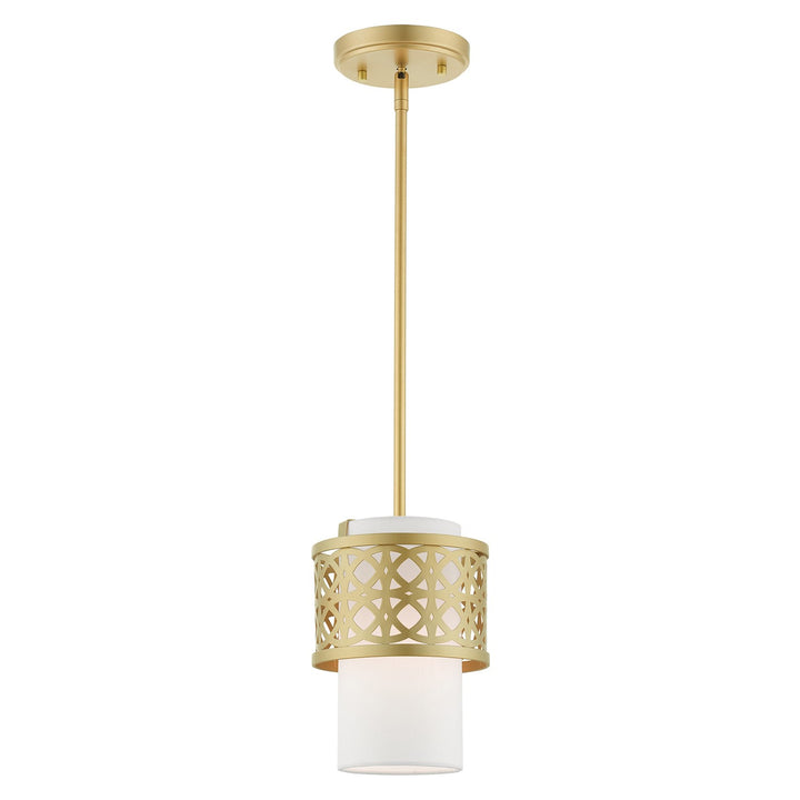 1 Light Soft Gold Single Pendant by Livex Lighting