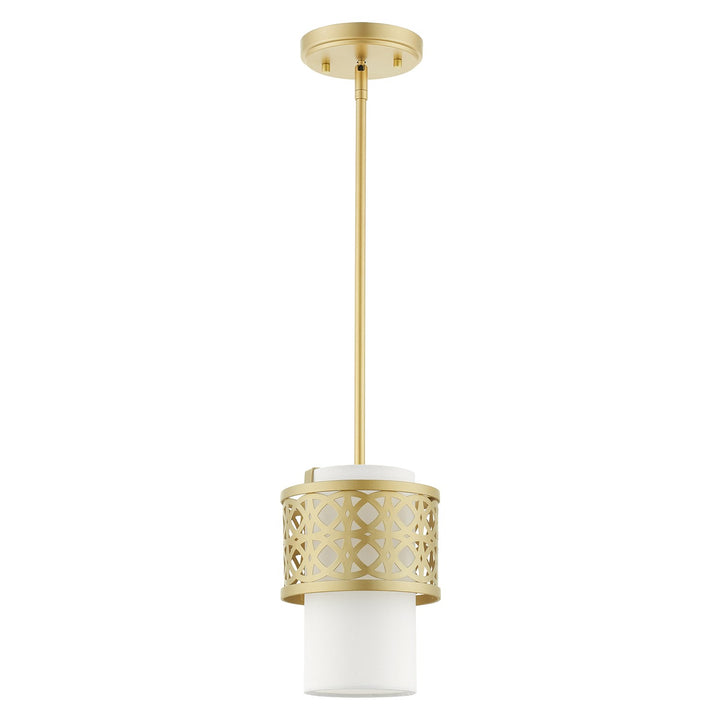 1 Light Soft Gold Single Pendant