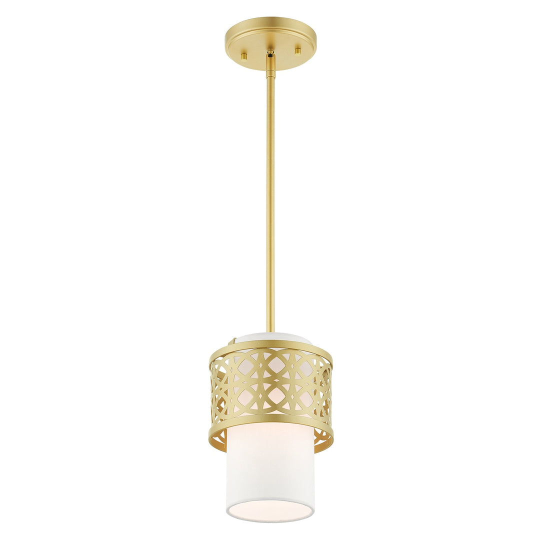 1 Light Soft Gold Single Pendant
