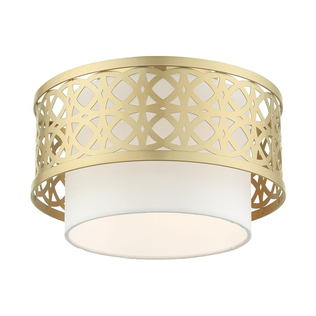 1 Light Soft Gold Semi Flush