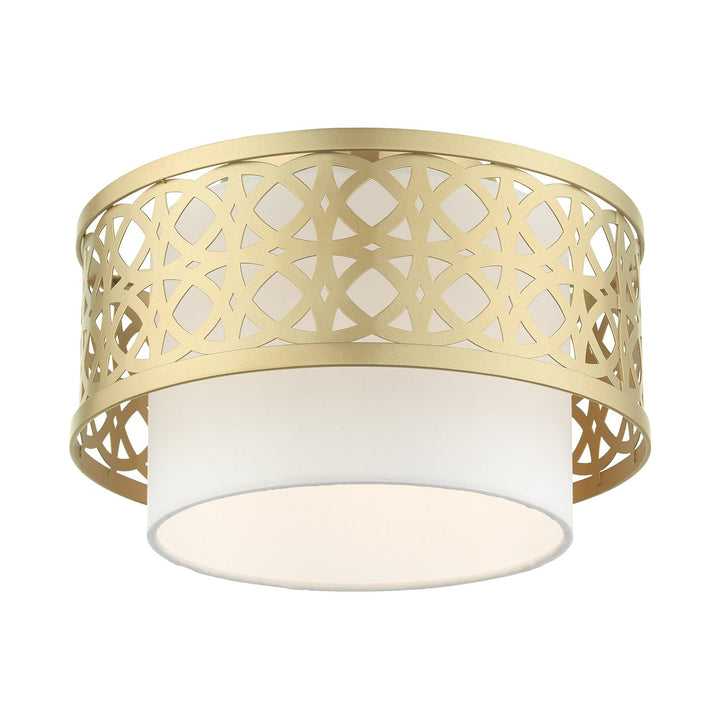 1 Light Soft Gold Semi Flush