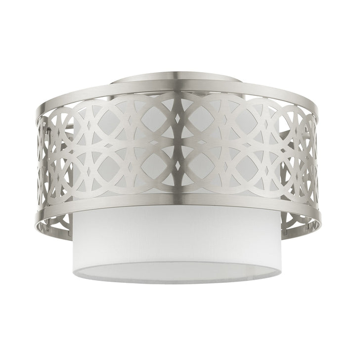 1 Light Brushed Nickel Semi Flush