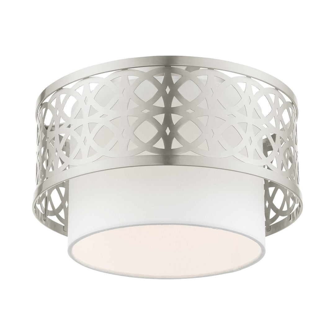 1 Light Brushed Nickel Semi Flush