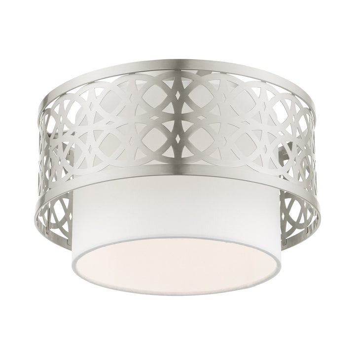 1 Light Brushed Nickel Semi Flush