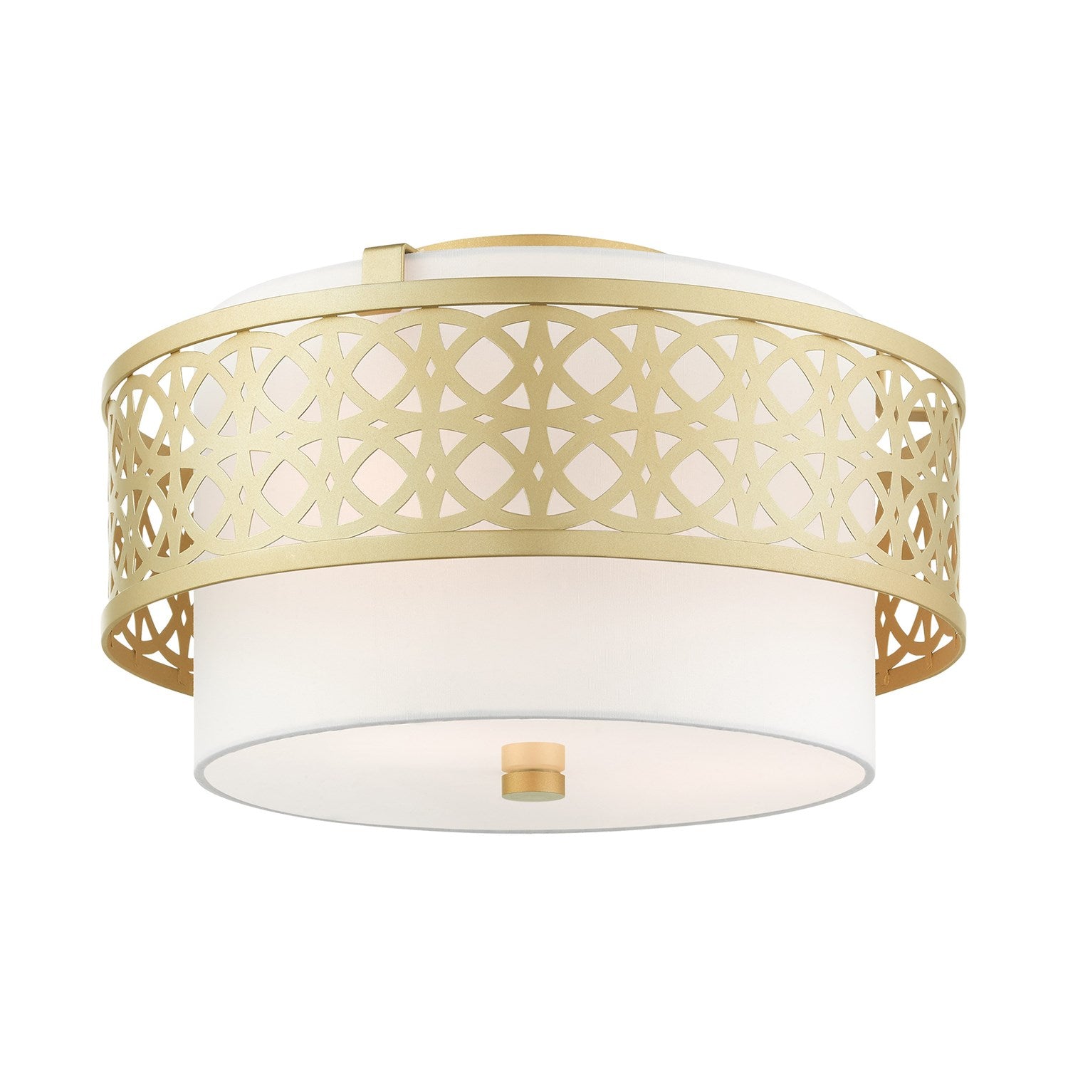 3 Light Soft Gold Semi Flush by Livex Lighting