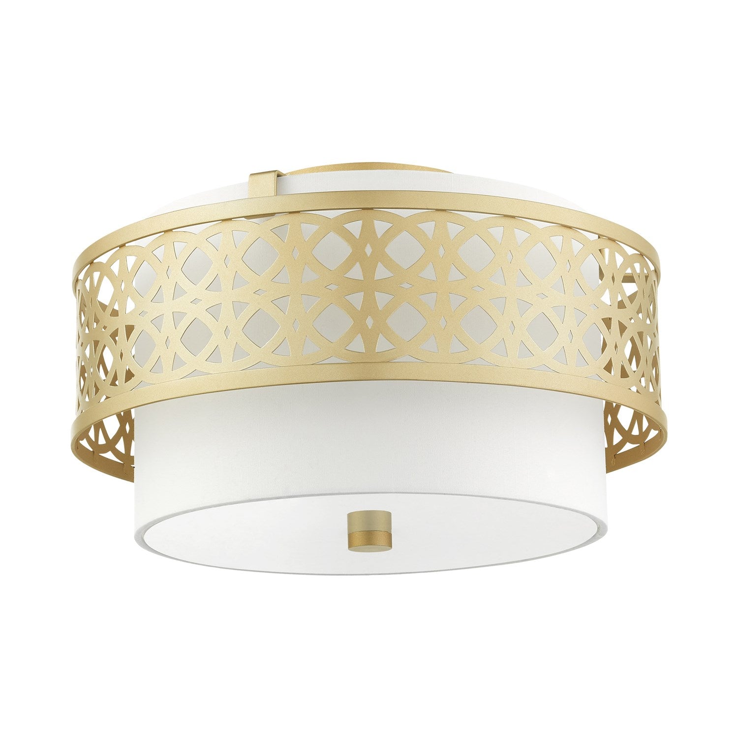 3 Light Soft Gold Semi Flush