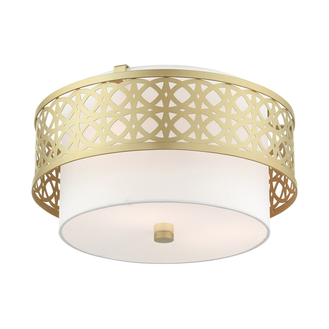 3 Light Soft Gold Semi Flush