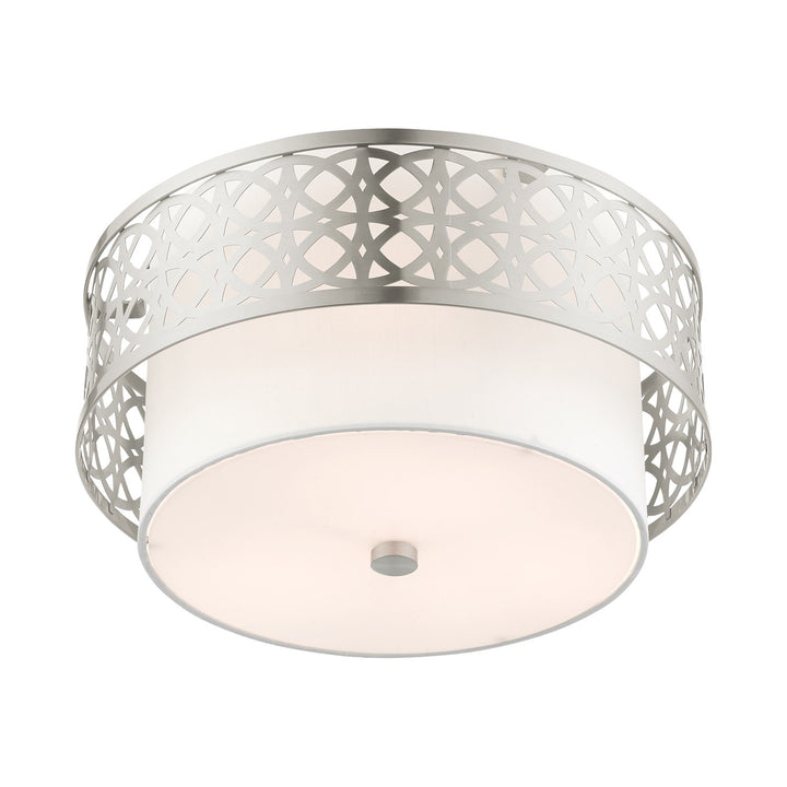 3 Light Brushed Nickel Semi Flush