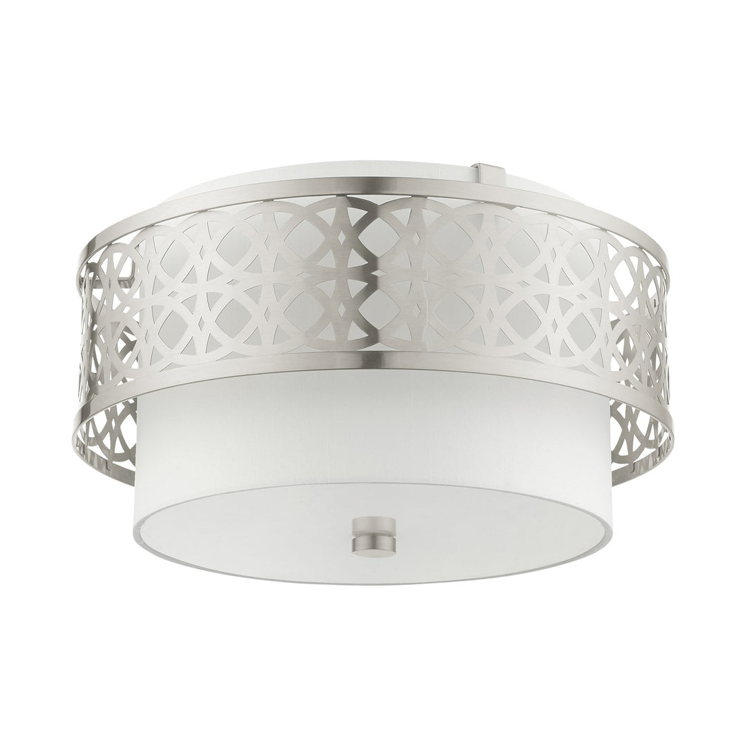 3 Light Brushed Nickel Semi Flush