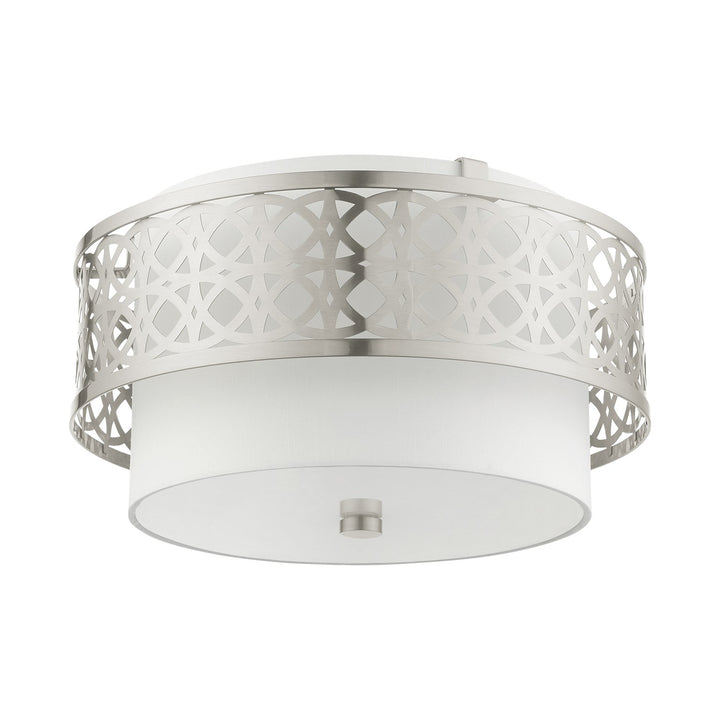 3 Light Brushed Nickel Semi Flush