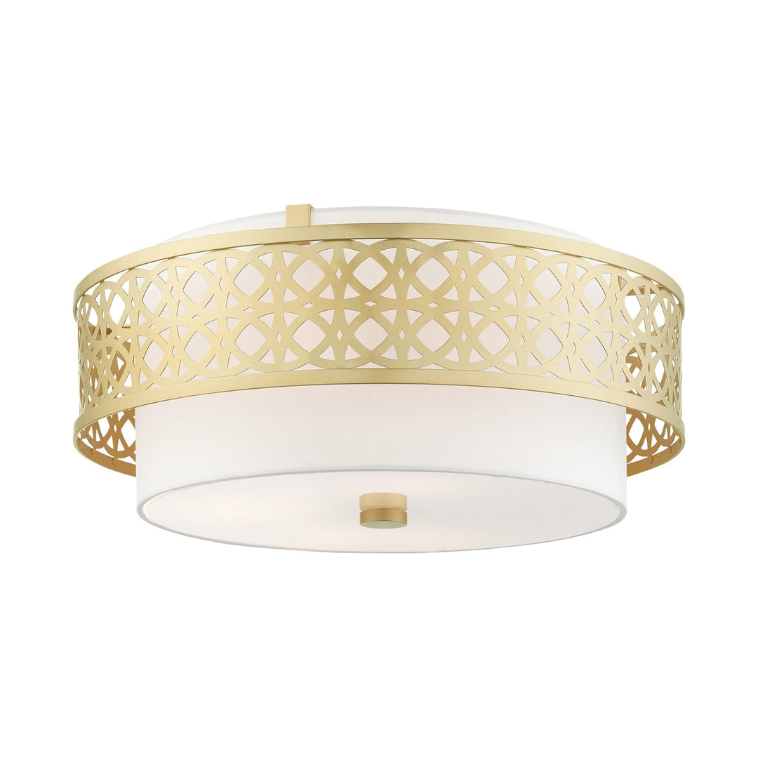 4 Light Soft Gold Semi Flush by Livex Lighting