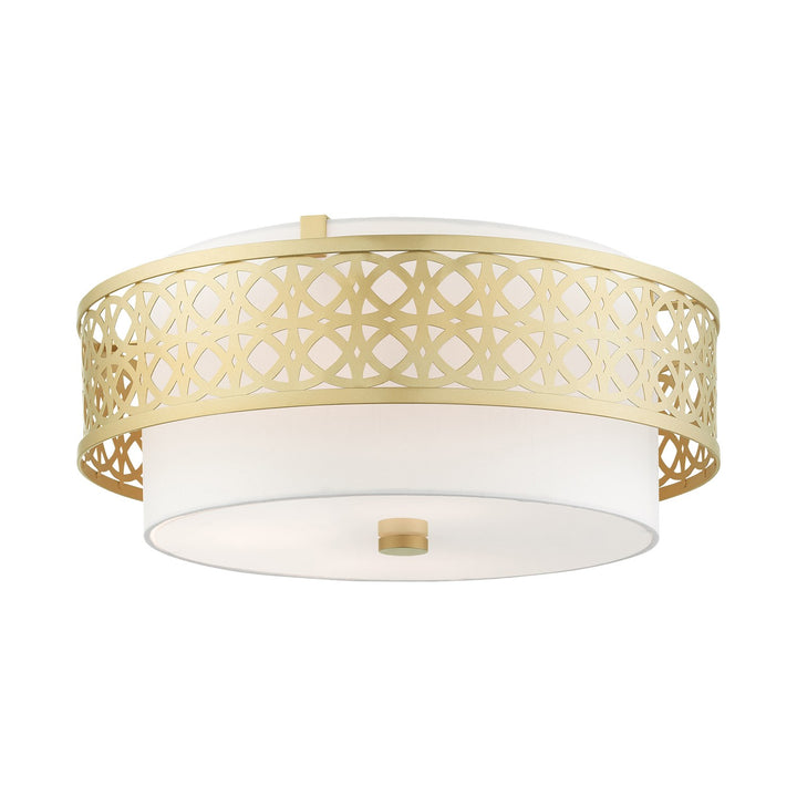 4 Light Soft Gold Semi Flush by Livex Lighting