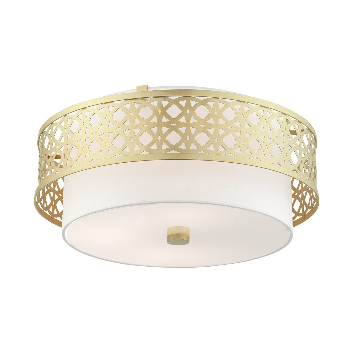 4 Light Soft Gold Semi Flush