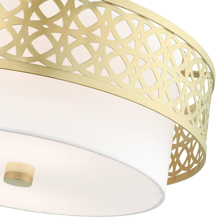 4 Light Soft Gold Semi Flush