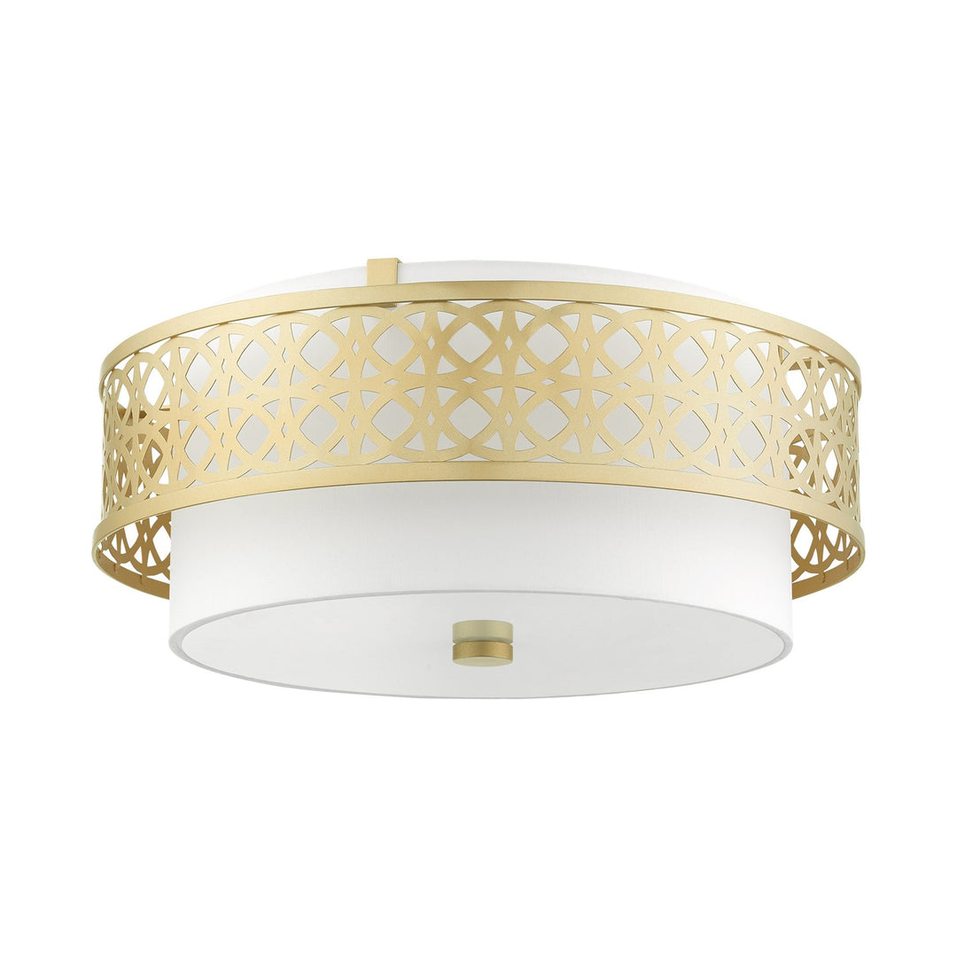 4 Light Soft Gold Semi Flush