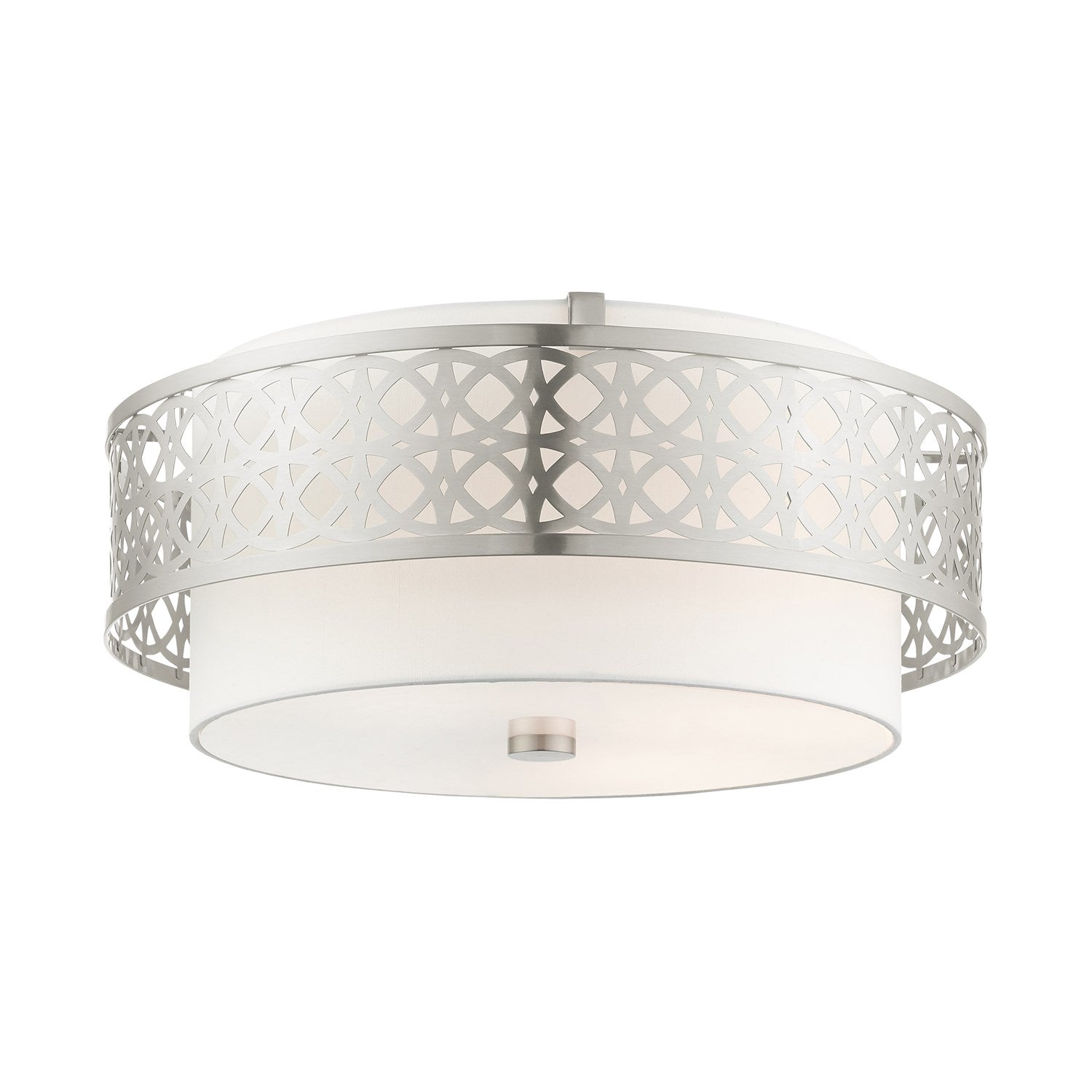 4 Light Brushed Nickel Semi Flush by Livex Lighting
