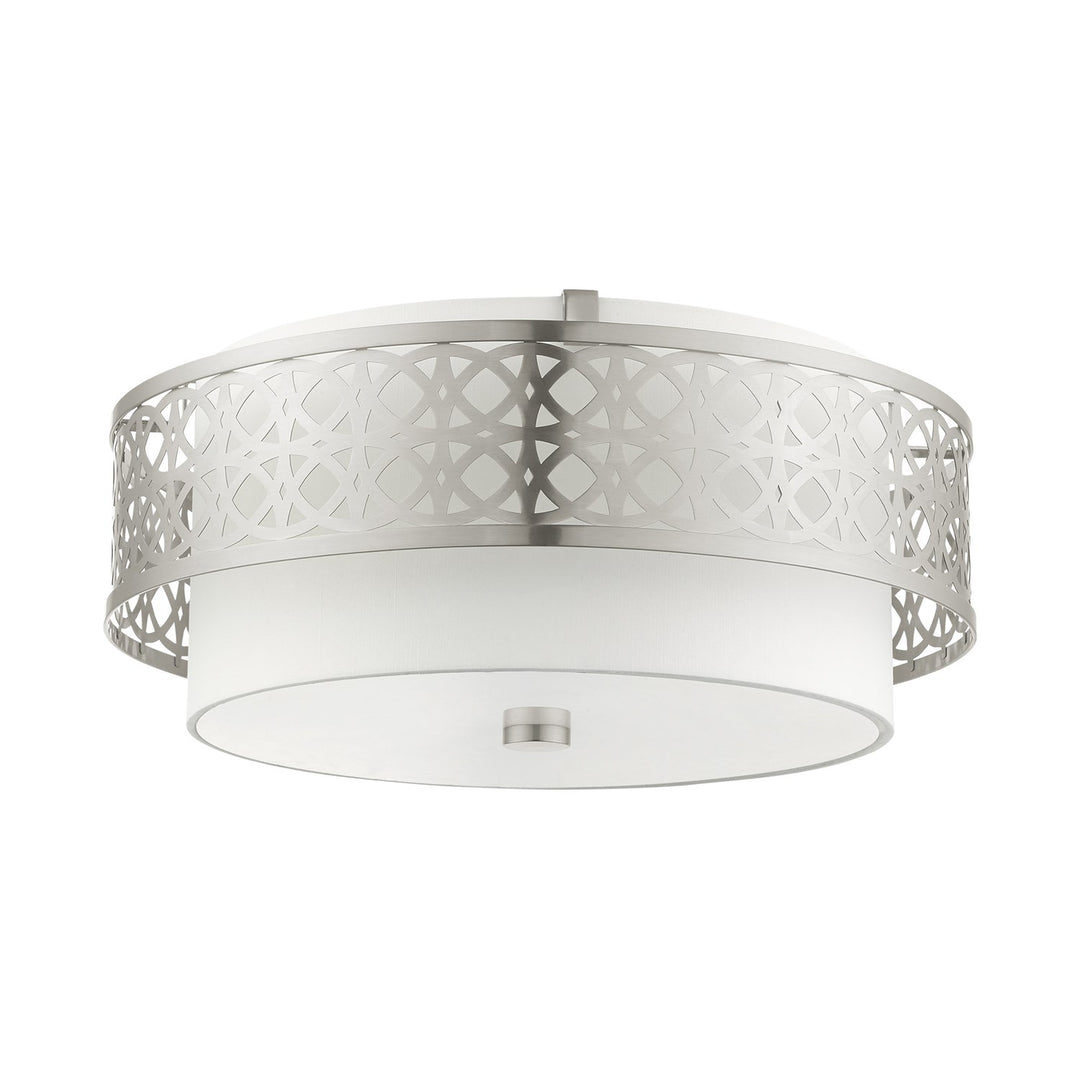 4 Light Brushed Nickel Semi Flush