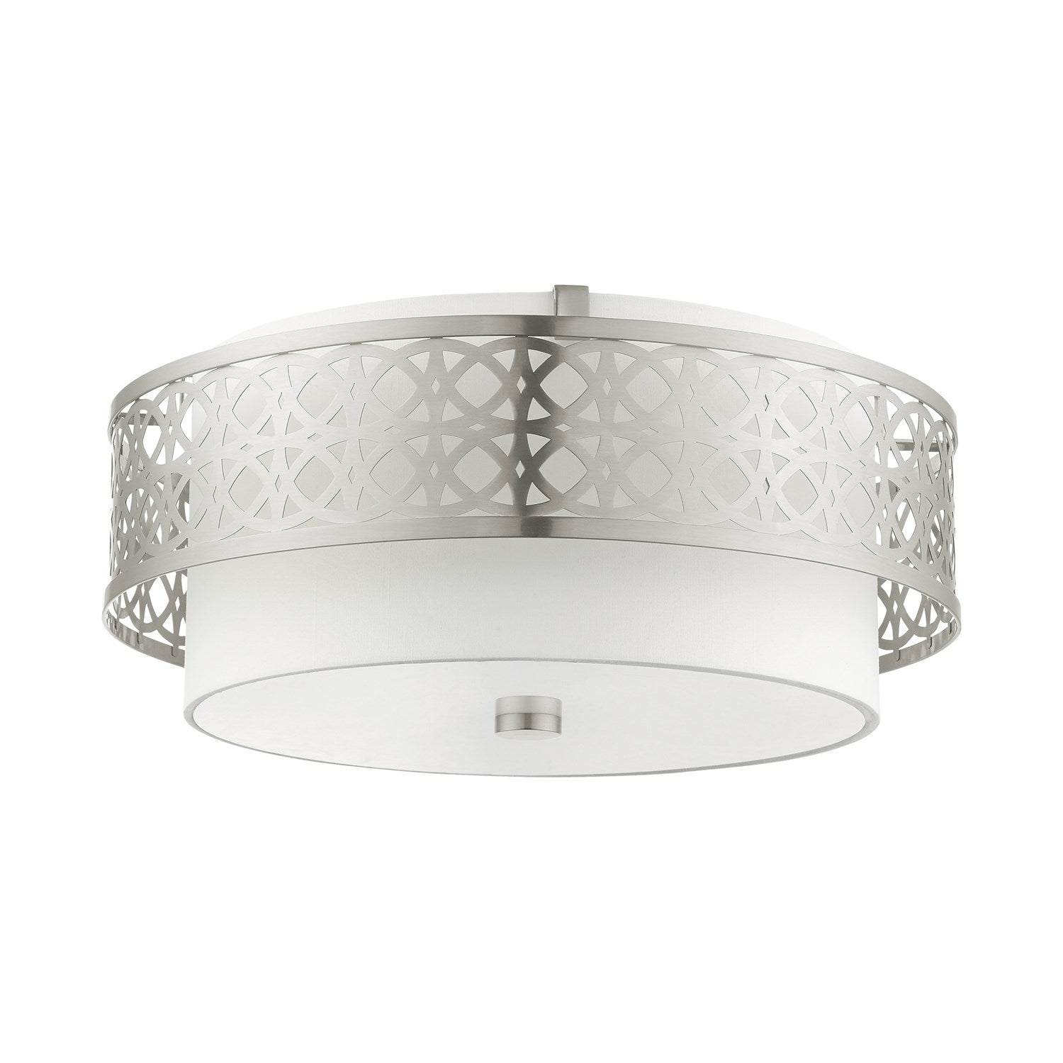 4 Light Brushed Nickel Semi Flush