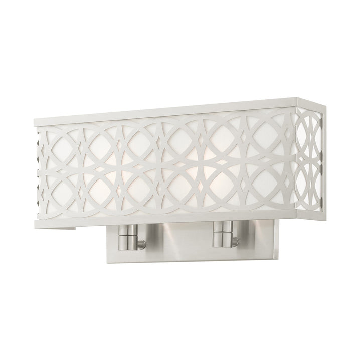 2 Light Brushed Nickel Ada Double Sconce by Livex Lighting