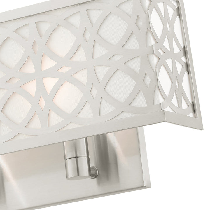 2 Light Brushed Nickel Ada Double Sconce