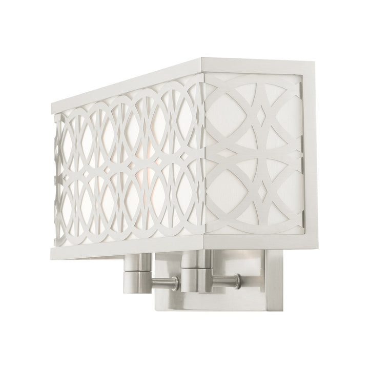 2 Light Brushed Nickel Ada Double Sconce