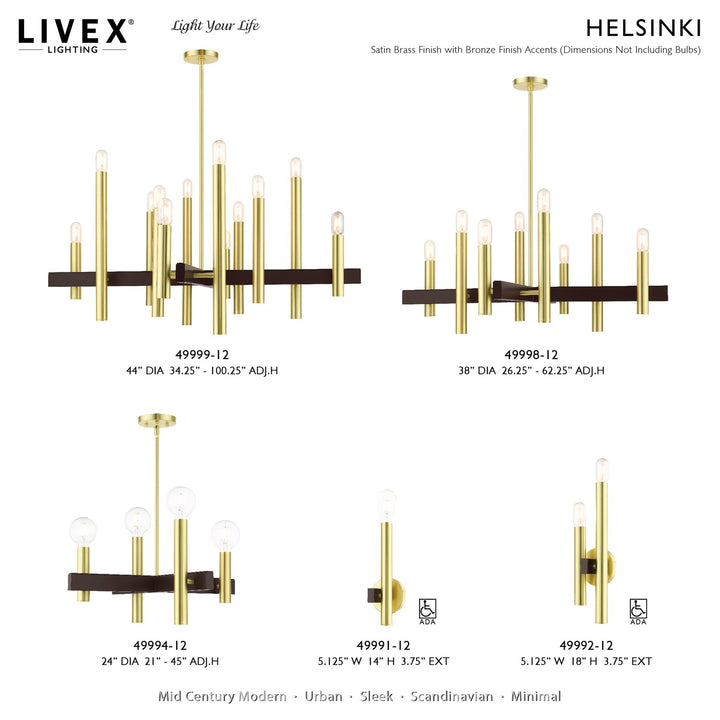 1 Light Satin Brass Ada Single Sconce