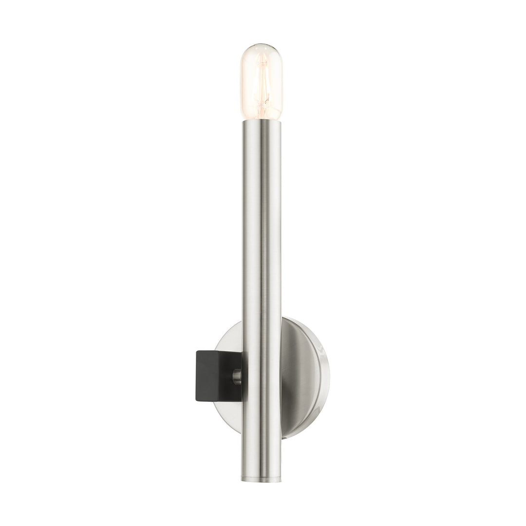 1 Light Brushed Nickel Ada Single Sconce by Livex Lighting