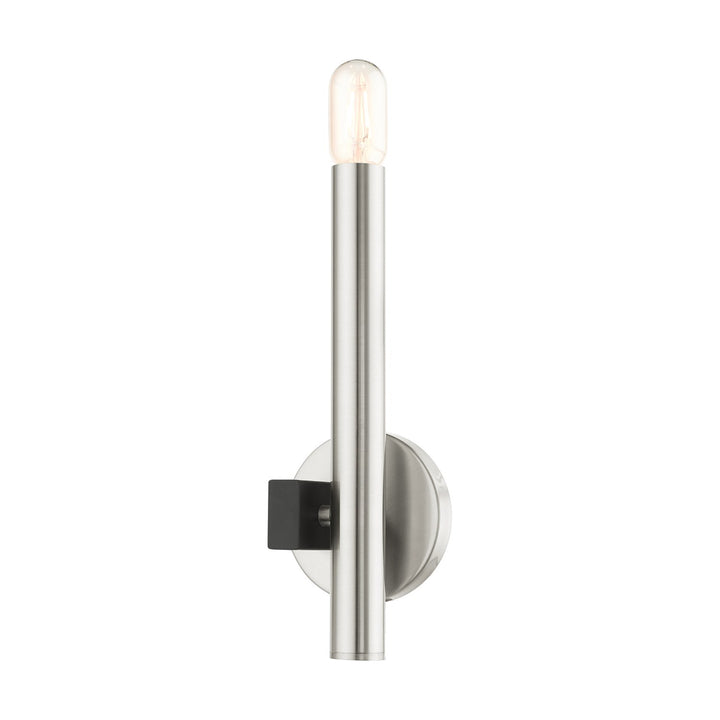 1 Light Brushed Nickel Ada Single Sconce by Livex Lighting