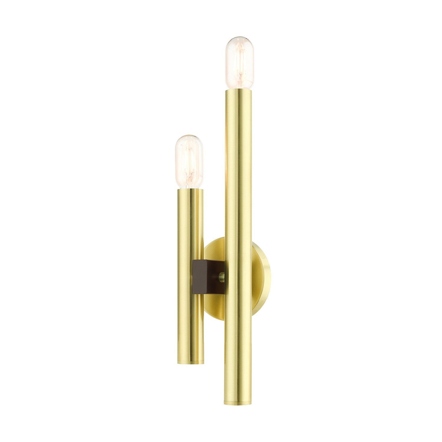 2 Light Satin Brass Ada Double Sconce by Livex Lighting