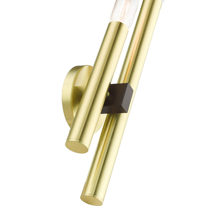 2 Light Satin Brass Ada Double Sconce