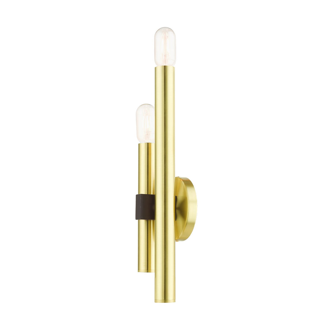 2 Light Satin Brass Ada Double Sconce