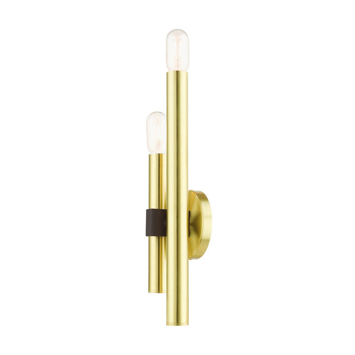 2 Light Satin Brass Ada Double Sconce