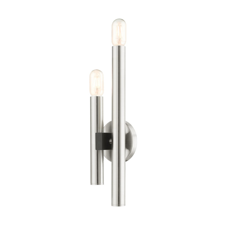 2 Light Brushed Nickel Ada Double Sconce by Livex Lighting