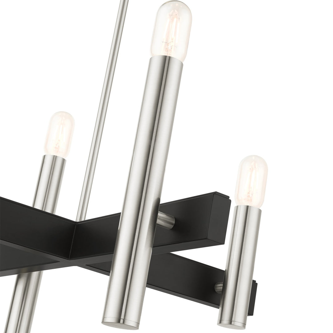 4 Light Brushed Nickel Chandelier