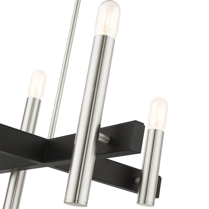 4 Light Brushed Nickel Chandelier