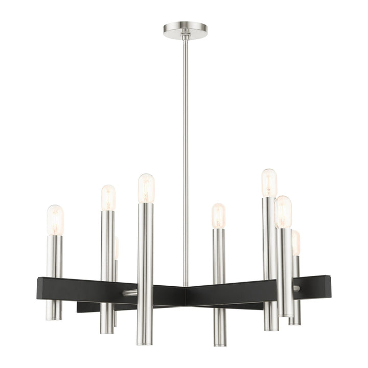 8 Light Brushed Nickel Chandelier