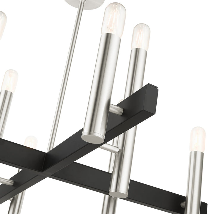 8 Light Brushed Nickel Chandelier