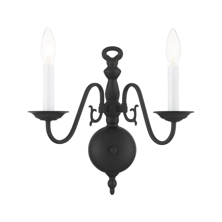 2 Light Black Wall Sconce by Livex Lighting